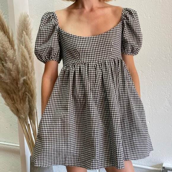 NWT CIAO LUCIA Delfina Dress Gingham - Small - Picture 1 of 6